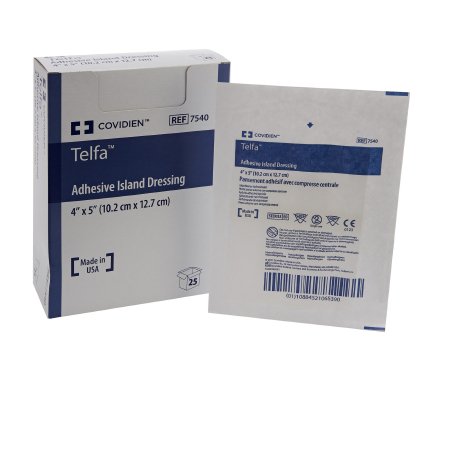 Dressing Adhesive Telfa™ 4 X 5 Inch Nonwoven Rec .. .  .  